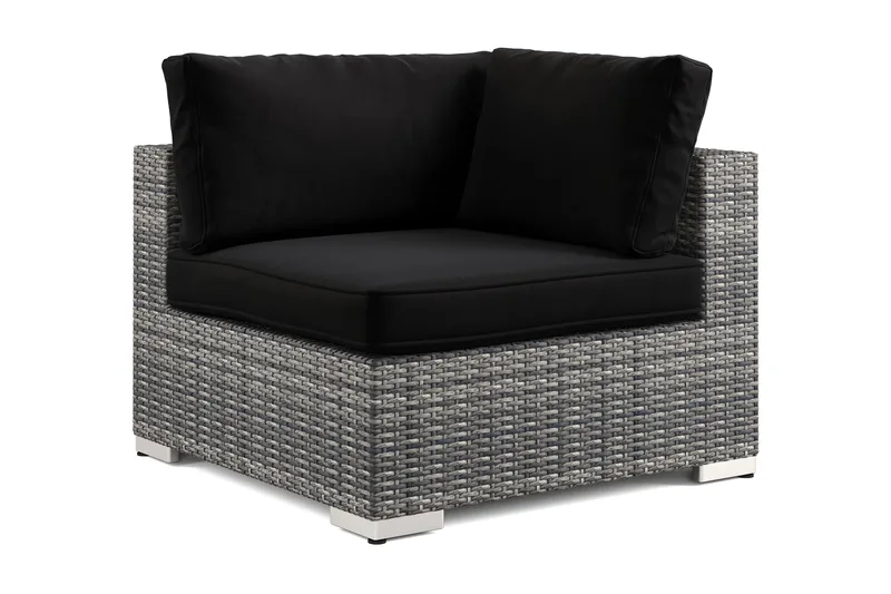 Bahamas Hörnmodul utomhus i konstrotting - Grå - Utemöbler & utemiljö - Övrigt utemöbler - Moduler utesoffa