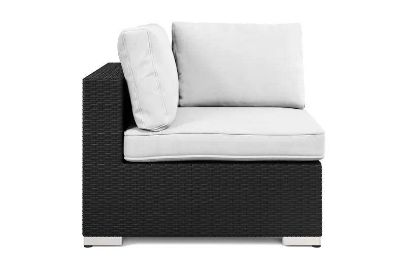 Bahamas Hörnmodul utomhus i konstrotting - Svart - Utemöbler & utemiljö - Övrigt utemöbler - Moduler utesoffa