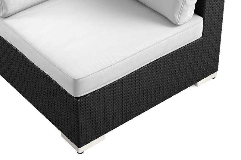 Bahamas Hörnmodul utomhus i konstrotting - Svart - Utemöbler & utemiljö - Övrigt utemöbler - Moduler utesoffa