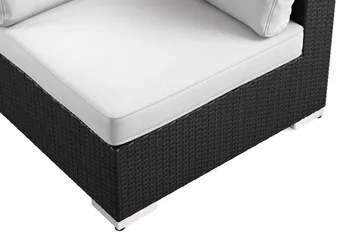 Bahamas Hörnmodul utomhus i konstrotting - Svart - Utemöbler & utemiljö - Övrigt utemöbler - Moduler utesoffa