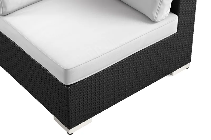 Bahamas Hörnmodul utomhus i konstrotting - Svart - Utemöbler & utemiljö - Övrigt utemöbler - Moduler utesoffa