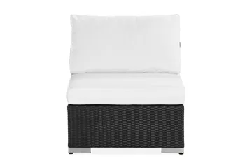 Bahamas Mittmodul utomhus i konstrotting - Svart / Vit - Utemöbler & utemiljö - Övrigt utemöbler - Moduler utesoffa - Mittmodul utesoffa