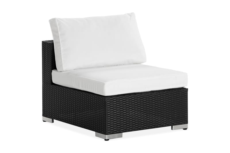 Bahamas Mittmodul utomhus i konstrotting, Svart / Vit
