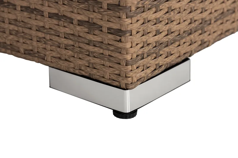 Bahamas Vänstermodul 140 cm - Sand Beige / Vita dynor - Utemöbler & utemiljö - Övrigt utemöbler - Moduler utesoffa