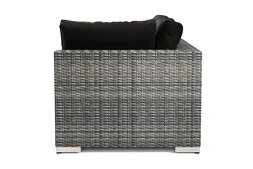 Bahamas Vänstermodul utomhus 140 cm i konstrotting - Grå - Utemöbler & utemiljö - Övrigt utemöbler - Moduler utesoffa