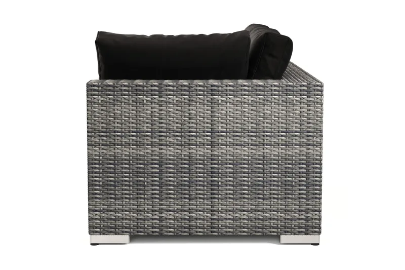Bahamas Vänstermodul utomhus 140 cm i konstrotting - Grå - Utemöbler & utemiljö - Övrigt utemöbler - Moduler utesoffa
