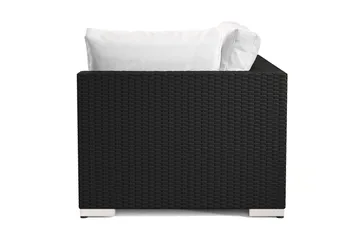 Bahamas Vänstermodul utomhus 140 cm i konstrotting - Svart - Utemöbler & utemiljö - Övrigt utemöbler - Moduler utesoffa