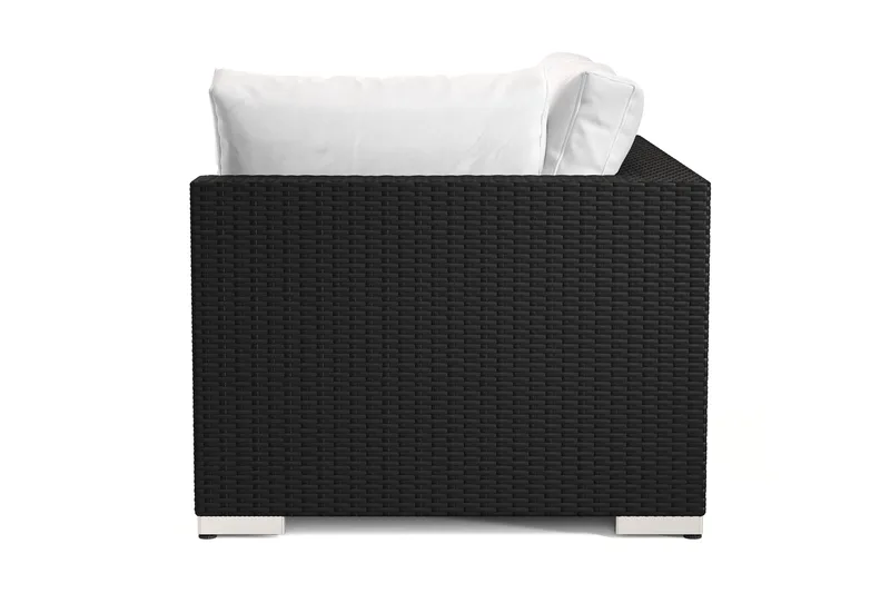 Bahamas Vänstermodul utomhus 140 cm i konstrotting - Svart - Utemöbler & utemiljö - Övrigt utemöbler - Moduler utesoffa