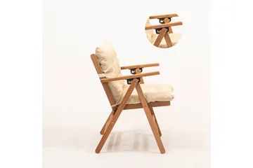 Narwani Pall - Cream/Natural - Utemöbler & utemiljö - Loungemöbler - Loungestol utomhus