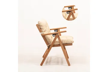 Narwani Pall - Cream/Natural - Utemöbler & utemiljö - Loungemöbler - Loungestol utomhus