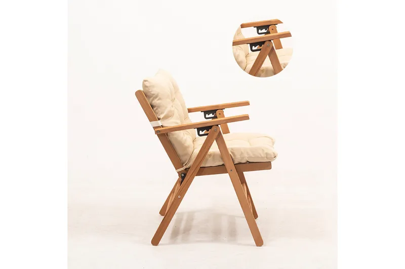 Narwani Pall - Cream/Natural - Utemöbler & utemiljö - Loungemöbler - Loungestol utomhus