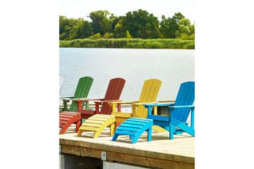 Fotstöd Adirondack Gul - Gul - Utemöbler & utemiljö - Övrigt utemöbler - Moduler utesoffa