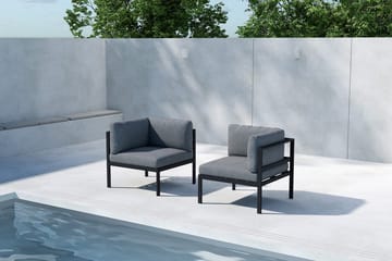 Hörnmodul Copacabana 74 cm Utomhus - Svart - Utemöbler & utemiljö - Övrigt utemöbler - Moduler utesoffa