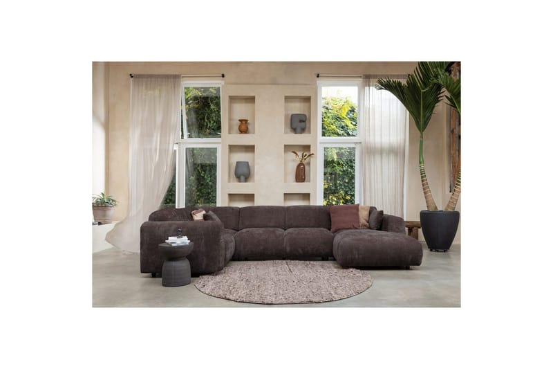 Hörnsoffa Cloud - Varm Brun, Vänster - Möbler - Soffa - Hörnsoffa