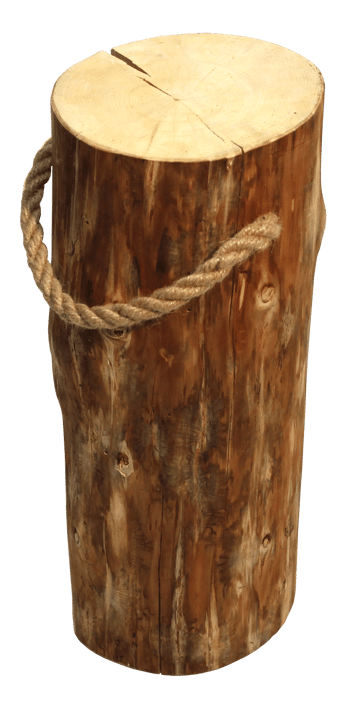 Hillerstorp EcoFurn Stubbe Pölkky 60 cm Ø25-35 cm - Natur - Utemöbler & utemiljö - Övrigt utemöbler - Moduler utesoffa - Fotpall & pall utomhus