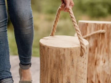 Hillerstorp EcoFurn Stubbe Pölkky 60 cm Ø25-35 cm - Natur - Utemöbler & utemiljö - Övrigt utemöbler - Moduler utesoffa - Fotpall & pall utomhus
