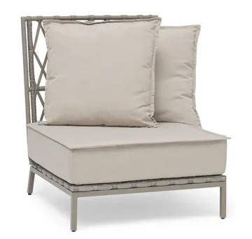 Hillerstorp Jet Set Loungesoffa Mittdel - Beige - Utemöbler & utemiljö - Övrigt utemöbler - Moduler utesoffa - Mittmodul utesoffa