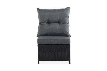 James Mittmodul utomhus i konstrotting - Svart / Grå dynor - Utemöbler & utemiljö - Övrigt utemöbler - Moduler utesoffa - Mittmodul utesoffa