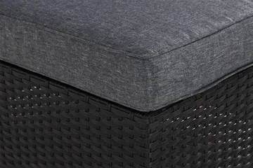 James Mittmodul utomhus i konstrotting - Svart / Grå dynor - Utemöbler & utemiljö - Övrigt utemöbler - Moduler utesoffa - Mittmodul utesoffa