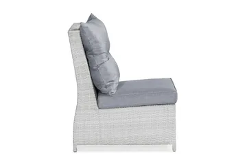 James Mittmodul utomhus i konstrotting - Vit / Ljusgrå dynor - Utemöbler & utemiljö - Övrigt utemöbler - Moduler utesoffa - Mittmodul utesoffa