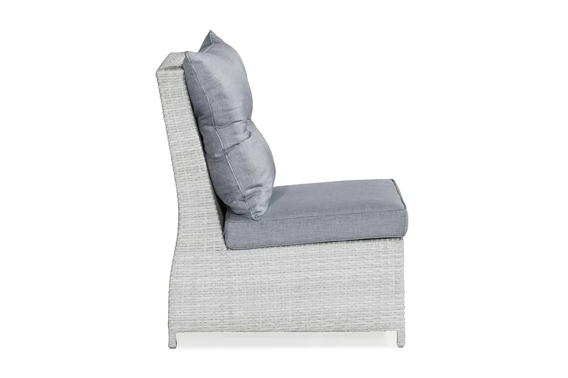 James Mittmodul utomhus i konstrotting - Vit / Ljusgrå dynor - Utemöbler & utemiljö - Övrigt utemöbler - Moduler utesoffa - Mittmodul utesoffa