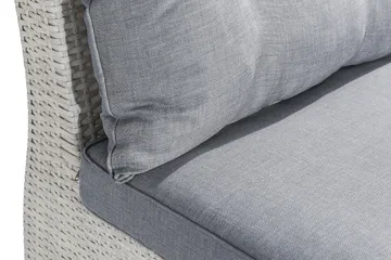 James Mittmodul utomhus i konstrotting - Vit / Ljusgrå dynor - Utemöbler & utemiljö - Övrigt utemöbler - Moduler utesoffa - Mittmodul utesoffa