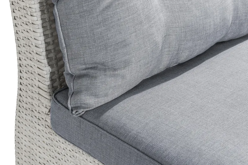 James Mittmodul utomhus i konstrotting - Vit / Ljusgrå dynor - Utemöbler & utemiljö - Övrigt utemöbler - Moduler utesoffa - Mittmodul utesoffa