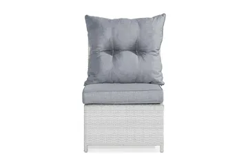 James Mittmodul utomhus i konstrotting - Vit / Ljusgrå dynor - Utemöbler & utemiljö - Övrigt utemöbler - Moduler utesoffa - Mittmodul utesoffa