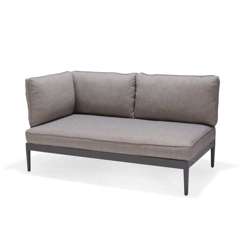 L-Soffa Utomhus TOPAZ 4-sits - magnesiumgrå - Utemöbler & utemiljö - Loungemöbler - Loungesoffor