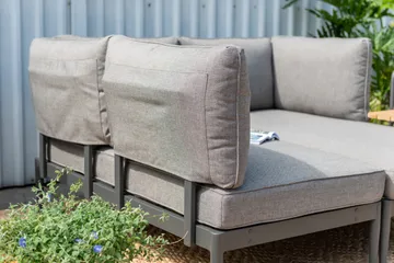 L-Soffa Utomhus TOPAZ 4-sits - magnesiumgrå - Utemöbler & utemiljö - Loungemöbler - Loungesoffor