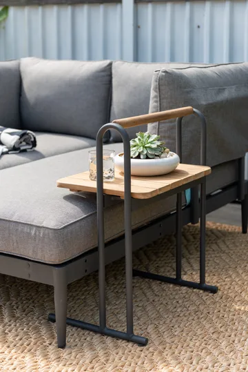 L-Soffa Utomhus TOPAZ 4-sits - magnesiumgrå - Utemöbler & utemiljö - Loungemöbler - Loungesoffor