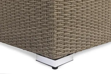 Marcus Hörnmodul utomhus med Dyna i konstrotting - Grå / Grå dynor - Utemöbler & utemiljö - Övrigt utemöbler - Moduler utesoffa