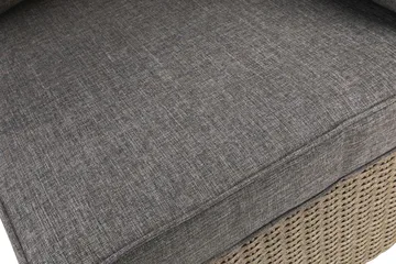 Marcus Hörnmodul utomhus med Dyna i konstrotting - Grå / Grå dynor - Utemöbler & utemiljö - Övrigt utemöbler - Moduler utesoffa