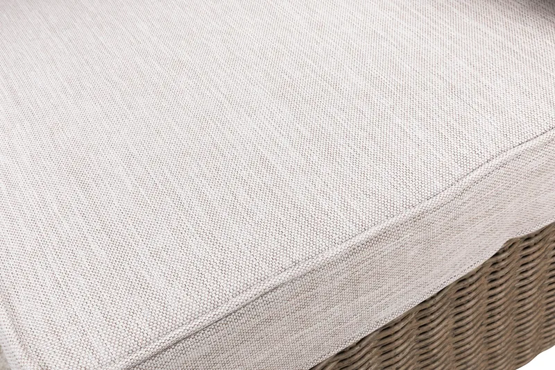 Marcus Hörnmodul utomhus med Dyna i konstrotting - Natur Beige / Vita dynor - Utemöbler & utemiljö - Övrigt utemöbler - Moduler utesoffa