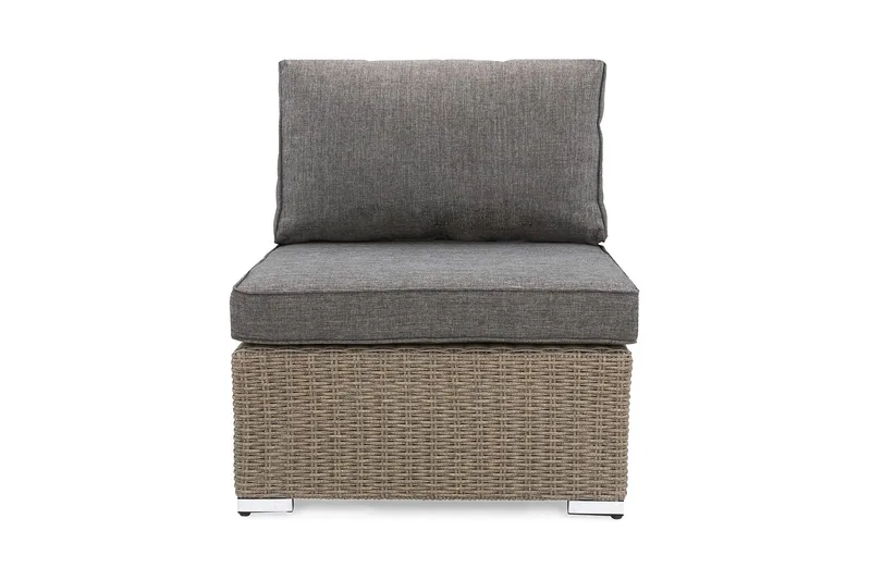 Marcus Mittmodul utomhus med Dyna i Konstrotting - Grå - Utemöbler & utemiljö - Övrigt utemöbler - Moduler utesoffa - Mittmodul utesoffa