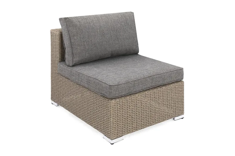 Marcus Mittmodul utomhus med Dyna i Konstrotting - Grå - Utemöbler & utemiljö - Övrigt utemöbler - Moduler utesoffa - Mittmodul utesoffa