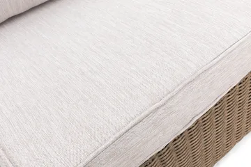 Marcus Mittmodul utomhus med Dyna i Konstrotting - Natur Beige / Vita dynor - Utemöbler & utemiljö - Övrigt utemöbler - Moduler utesoffa - Mittmodul utesoffa