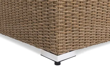 Marcus Mittmodul utomhus med Dyna i Konstrotting - Natur Beige / Vita dynor - Utemöbler & utemiljö - Övrigt utemöbler - Moduler utesoffa - Mittmodul utesoffa