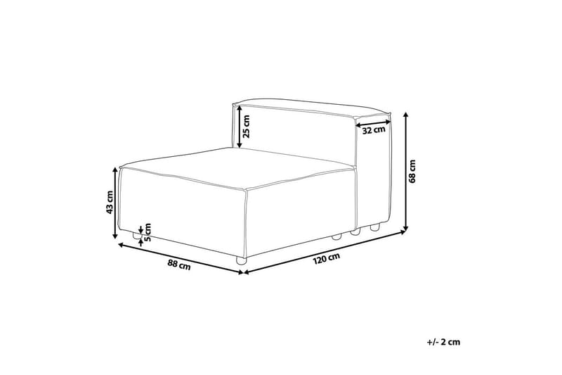 Mittmodul Aprica - Utemöbler & utemiljö - Övrigt utemöbler - Moduler utesoffa - Mittmodul utesoffa