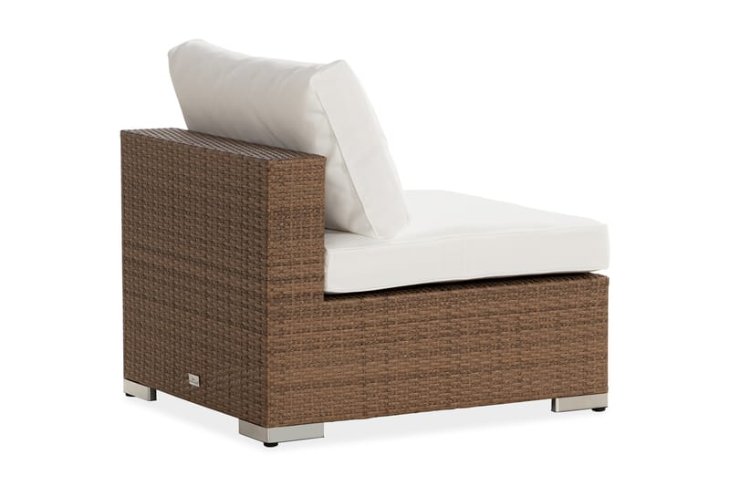 Mittmodul Bahamas - Sand Beige / Vita dynor - Utemöbler & utemiljö - Övrigt utemöbler - Moduler utesoffa - Mittmodul utesoffa