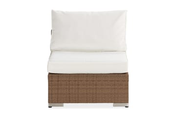 Mittmodul Bahamas - Sand Beige / Vita dynor - Utemöbler & utemiljö - Övrigt utemöbler - Moduler utesoffa - Mittmodul utesoffa