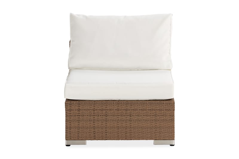 Mittmodul Bahamas - Sand Beige / Vita dynor - Utemöbler & utemiljö - Övrigt utemöbler - Moduler utesoffa - Mittmodul utesoffa