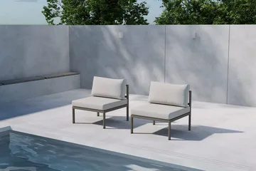 Mittmodul Copacabana 70 cm Utomhus - Brun - Utemöbler & utemiljö - Övrigt utemöbler - Moduler utesoffa - Mittmodul utesoffa