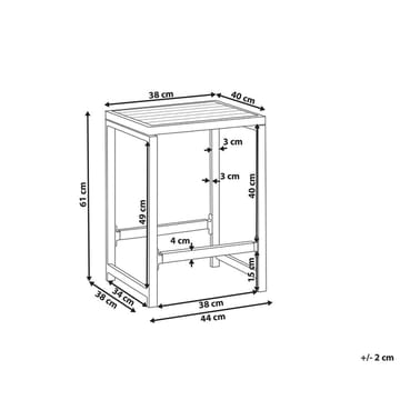 Pall Avetrana - Utemöbler & utemiljö - Övrigt utemöbler - Moduler utesoffa - Fotpall & pall utomhus