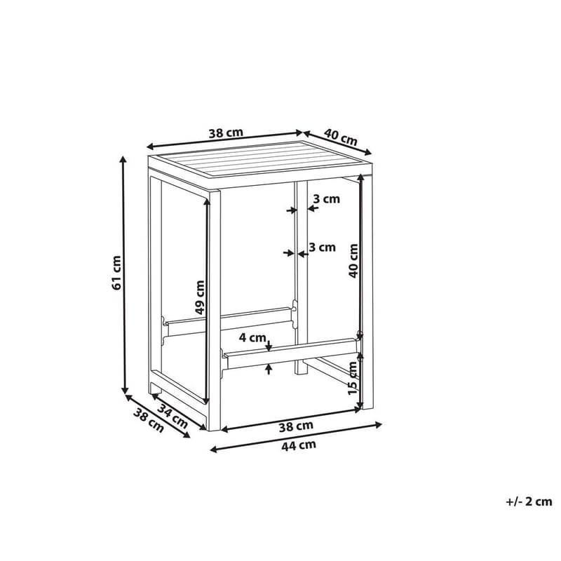 Pall Avetrana - Utemöbler & utemiljö - Övrigt utemöbler - Moduler utesoffa - Fotpall & pall utomhus