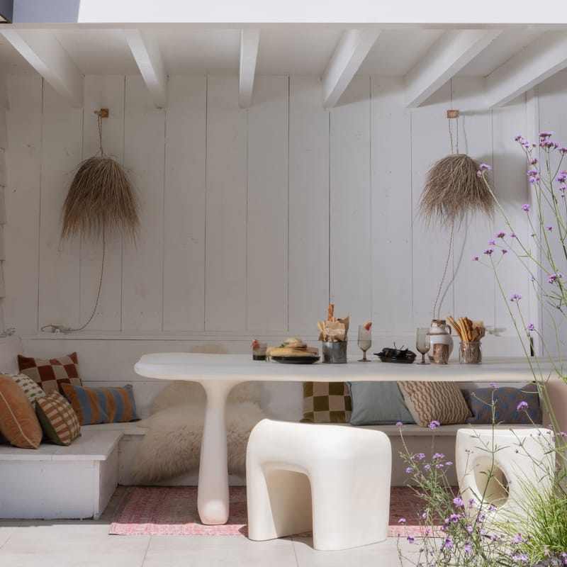 Pall Nivo 52 cm Utomhus - Natur - Utemöbler & utemiljö - Övrigt utemöbler - Moduler utesoffa - Fotpall & pall utomhus