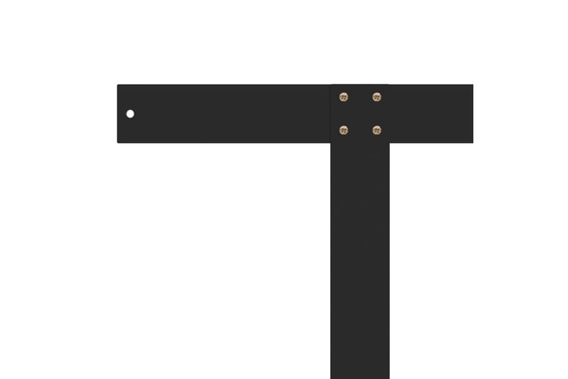 Ryggstöd för pallsoffa svart 110 cm järn - Svart - Balkongstol - Fotpall & pall utomhus - Pall utomhus