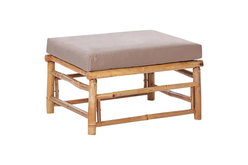 Trädgårdsfotpall Cerreto Beige/ljust trä - Beige/ljust trä - Utemöbler & utemiljö - Övrigt utemöbler - Moduler utesoffa