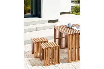 Trädgårdspallar set om 2 Bellano - Utemöbler & utemiljö - Övrigt utemöbler - Moduler utesoffa - Fotpall & pall utomhus