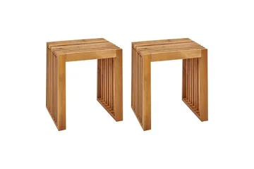 Trädgårdspallar set om 2 Bellano - Utemöbler & utemiljö - Övrigt utemöbler - Moduler utesoffa - Fotpall & pall utomhus